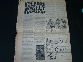 1966 San Francisco Oracle Newspaper 4 Timothy Leary Psychedelic LSD 8