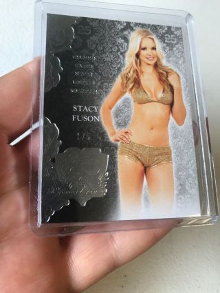 2018 Benchwarmer 25th Premium Base Card Silver Stacy Fuson 1/5