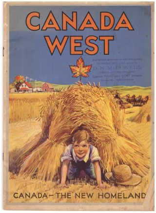Vintage Canada West Brochure From 1927