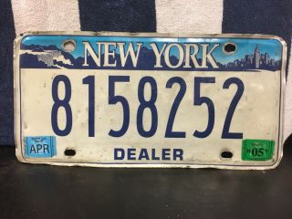 2005 York Dealer License Plate