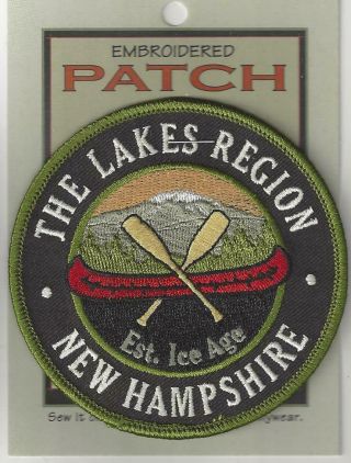 The Lakes Region Hampshire Souvenir Patch Nh 008