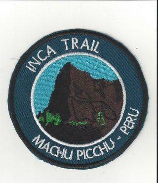Machu Picchu Peru Souvenir Patch Inca Trail