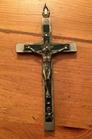 Antique Pectoral Cross Crucifix Nun 