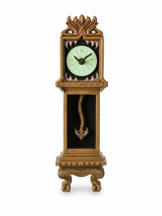 Disney Parks Haunted Mansion 13 Hour Grandfather Clock Glow In Dark Figurine