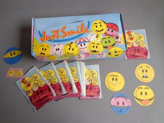 Rare Just Smile Stickers By Monty Factories - Leiden - 180 Packs