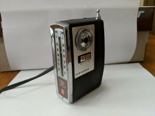 Vintage Panasonic Rf - 626 9 Transistor Portable Radio Rare Antenna Issue