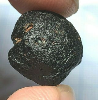 Australite 18: 2.  4g Australian Tektite From Meteorite Impact Chipped Small Core