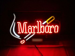 Vintage 1997 Marlboro Cigarettes Neon Lighted Sign Tobacco Advertising 21 