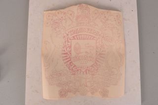 Old Stock Hepaco Transfer Coat Of Arms Crest Decal