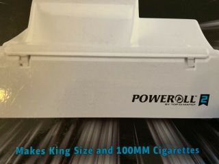 POWERROLL2 ELECTRIC WHITE CIGARETTE MACHINE BY TOP - O - MATIC KING SIZE & 100MM 7