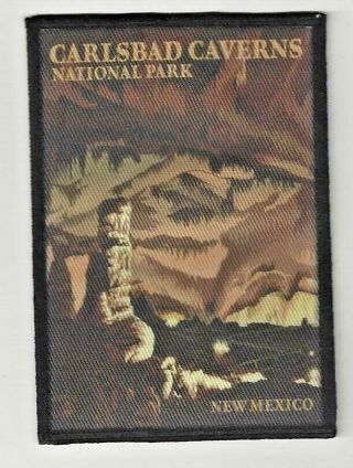 Carlsbad Caverns National Park Souvenir Patch & Post Card 2 2
