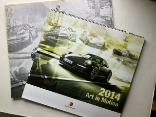 2014 Official Licensed Porsche 2014 Art In Motion Calendar