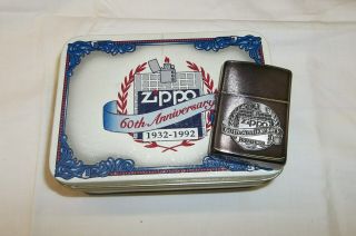 60th Anniversary Zippo Lighter 1932 - 1992