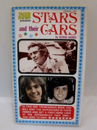 Tiger Beat Stars & Their Cars By George Barris 1973 Pb Elvis Mcqueen Photos Sh