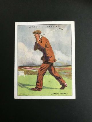 1930 W.  D.  & H.  O.  Wills Famous Golfers: James Braid 1