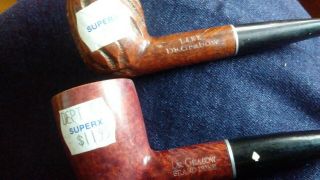 2 Dr Grabow Pipes - Grand Duke & Lark - Vintage - Imported Briar