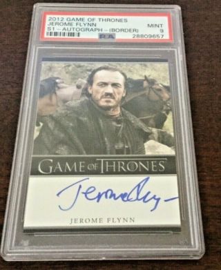 2012 Game Of Thrones Jerome Flynn Season 1 Autograph Bordered Psa 9 Pop 2