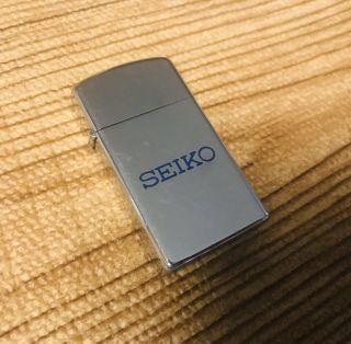 Zippo Seiko Lighter Chrome Finish Rare