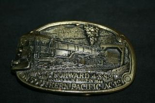 Southern Pacific Cab Forward Bronze Belt Buckle