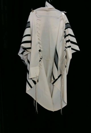 Kosher Tallit Prayer Shawl 100 Wool Size 60 72x54 In 184x136 Cm 2140