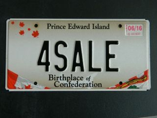 2016 Prince Edward Island License Plate 4sale Real Plate
