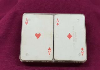 VINTAGE PLAYING CARDS PRETTY LADY DRAWINGS PICTURES 2 DECKS BOX 2