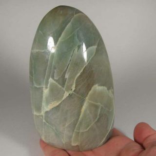 5.  3 " Garnierite Nickel Polished Standup Display Stone - Madagascar - 1.  9 Lbs.