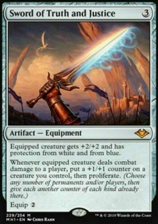 Sword Of Truth And Justice 1x,  Foil,  Modern Horizons,  Mtg,  M/nm
