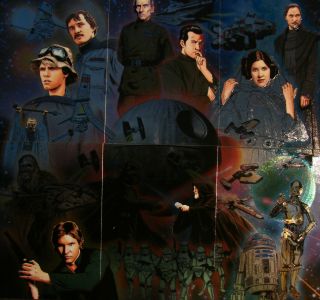 Star Wars Illustrated A Hope " Etched Foil Puzzle " 6 Card Set