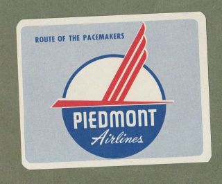 Airline Luggage Label Piedmont Airlines U.  S.  A.  630