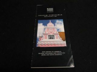 12 - 2 - 2000 Us Airways Airlines System Timetable