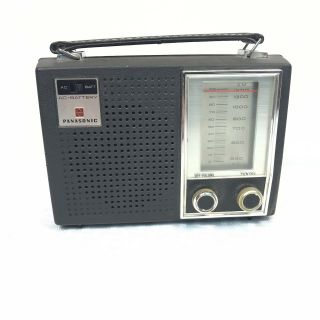 Vtg Panasonic Transistor Am Portable Radio Ac With Battery Backup Model R - 15977