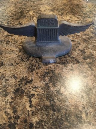 Hart Parr Cast Iron Winged Antique Tractor Hood Ornament Radiator Cap