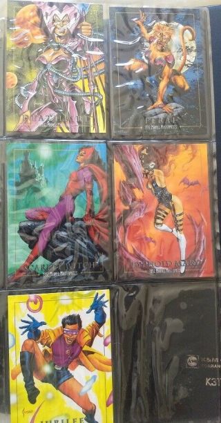 1992 Marvel Masterpieces,  Bonus Lost Mystery Cards Complete Set - Joe Jusko Art