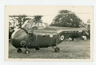 Photograph Of Westland Whirlwind Xj394 At Helicopter Garden Party Ripley C.  1950s