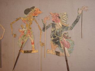 4 antique wayang dolls ARTEFACTS indonesia HG 7
