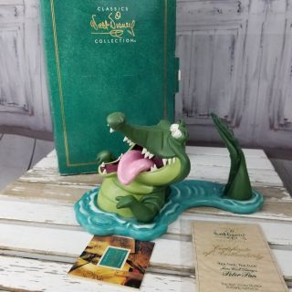 Wdcc Disney Classic Figurine Crocodile Music Box Musical Tick Tock Peter Pan