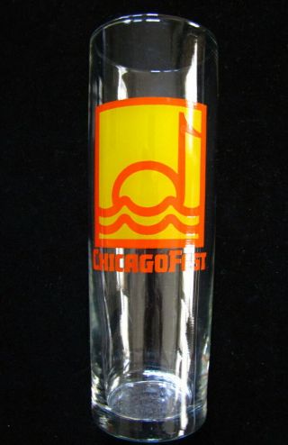 Chicagofest Vintage Ice Tea Glass Gone But Not Forgotten Summer Festival A