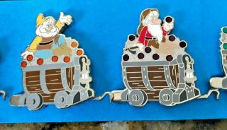 Snow White and the Seven Dwarfs Mine Car Mystery Train Disney 7 Pin Set 8