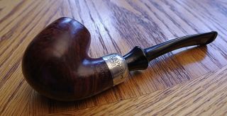 Vintage K&p Peterson Smoking Pipe Sterling Band - - Ireland - - Ex Lowered Price