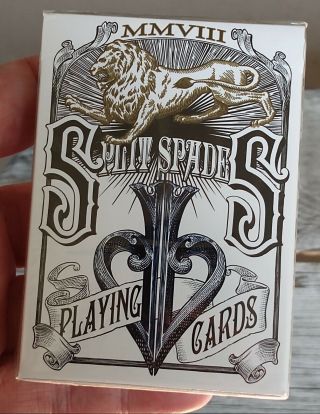 1 Deck David Blaine Split Spades Playing Cards Blue 1st.  Edition •