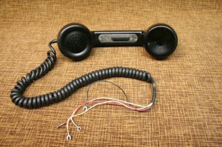 Vintage Stromberg - Carlson Push - To - Talk Radio Telephone Handset