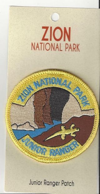 Official Zion National Park Junior Ranger Souvenir Patch