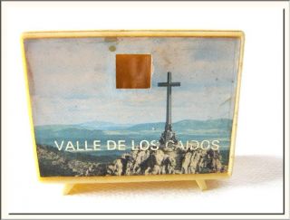 Vintage Spain Miniature Tv " Valley Of The Fallen Views " Viewfinder Souvenir