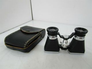 Vintage Wvest Binoculars With The Leather Case
