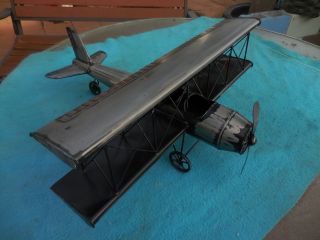 Hand Made All Steel Sculpture Model World War 1 Aircraft Of 1917