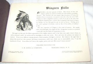 1904 - - VIEWS OF NIAGARA FALLS - - BOOK - - 48 PAGES 2