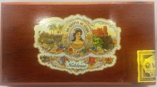 Solid Wood Empty Cigar Box - La Aroma De Cuba Noblesse Regency Limited Edition