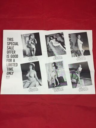 Vtg 1950’s Mail Order Stag Smut Adult Film Slides/photos Risqué Nude Pinups 9 2