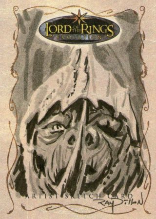 Lord Of The Rings Evolution: Sketch Card By Ray Dillon